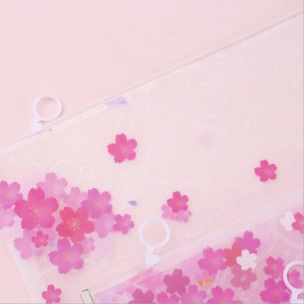 Pretty Sakura Cherry Blossoms Kawaii A4 File Folder - 9 - Kawaii Mix