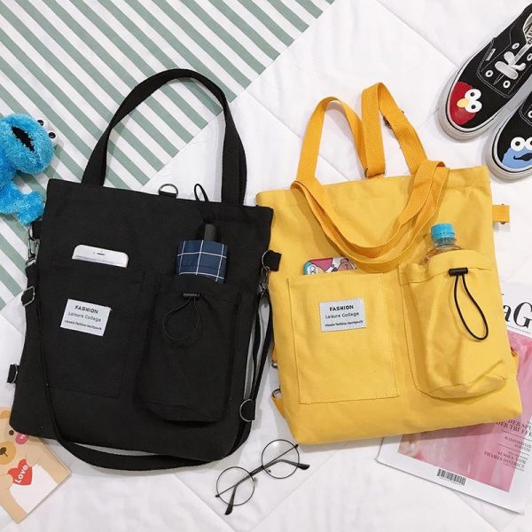 Simple Shopping Pocku Tote Bags - 1 - Kawaii Mix