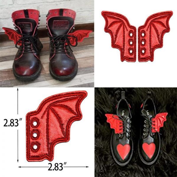 Bat Wing Shoe Lace Charm - 20 - Kawaii Mix