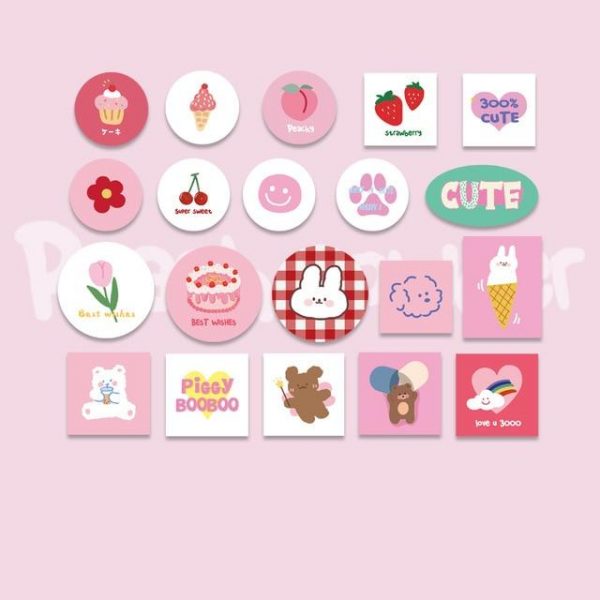 40Pcs Cute Cute Farm Scrapbook Stickers - 4 - Kawaii Mix