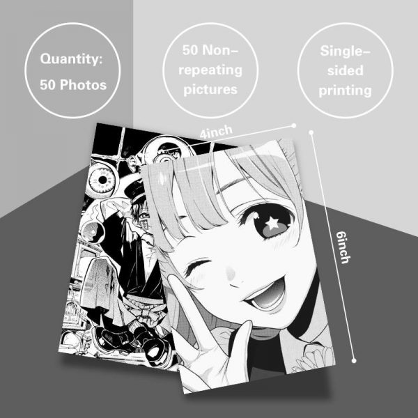 50pcs Anime Manga Cards - 5 - Kawaii Mix