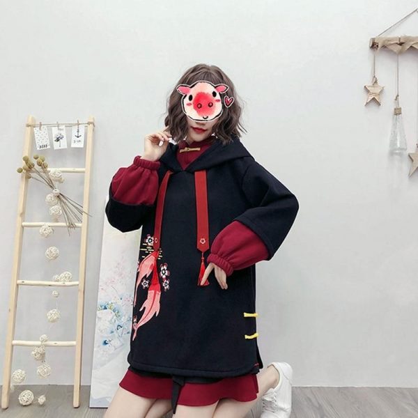 Koi Fish Kimono Sweater Hoodie - 3 - Kawaii Mix