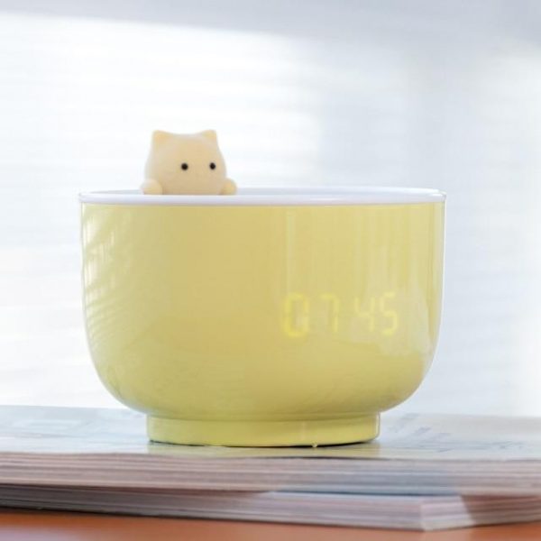 LED Cute Teacup Cat alarm clock light - 1 - Kawaii Mix