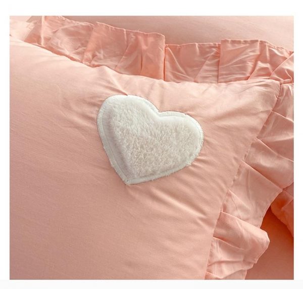 100% Cotton Block Heart Bedding Set - 19 - Kawaii Mix