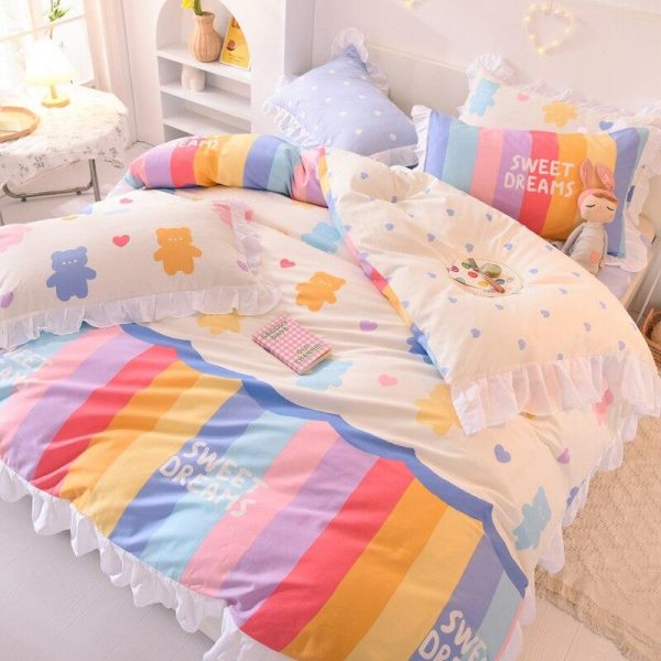 Sweet Dreams Rainbow Bedding Set - 8 - Kawaii Mix