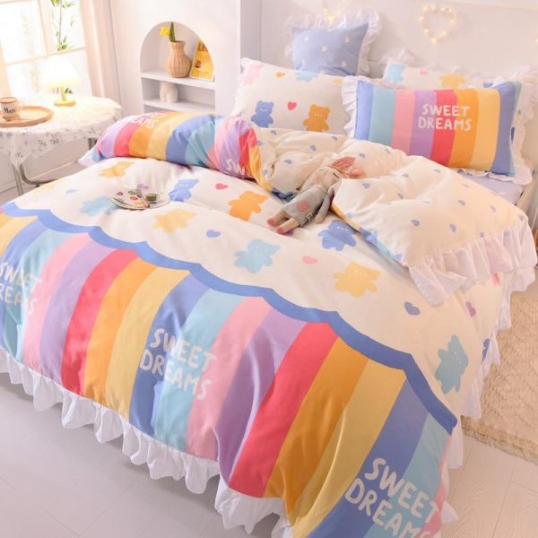 Sweet Dreams Rainbow Bedding Set - 6 - Kawaii Mix