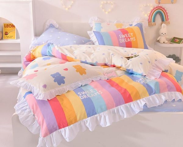 Sweet Dreams Rainbow Bedding Set - 7 - Kawaii Mix