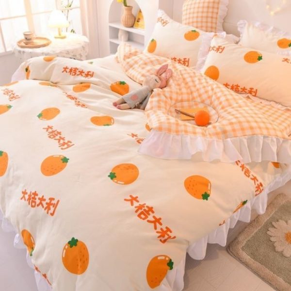 Juicy Orange Bedding Set - 1 - Kawaii Mix