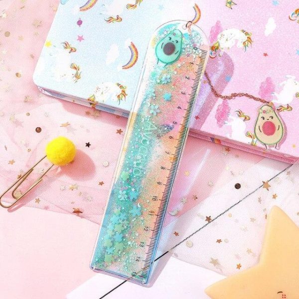 Sakura Glitter Quicksand Ruler Bookmark - 8 - Kawaii Mix