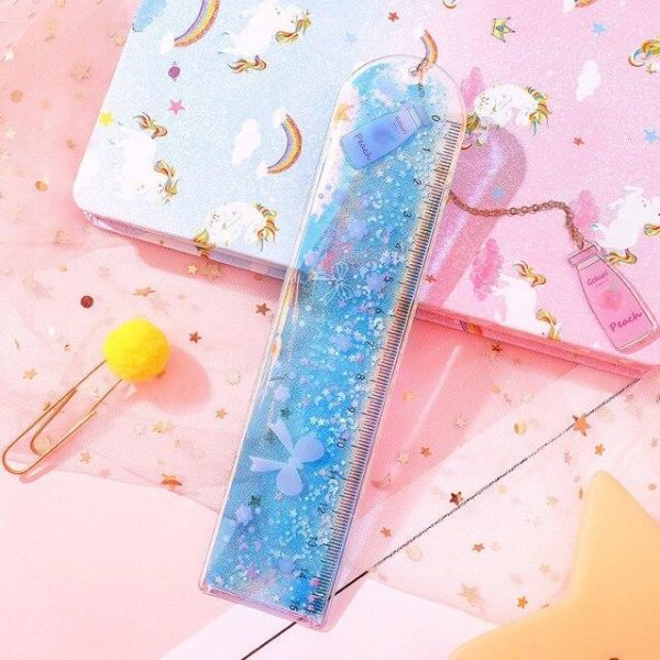 Sakura Glitter Quicksand Ruler Bookmark - 3 - Kawaii Mix