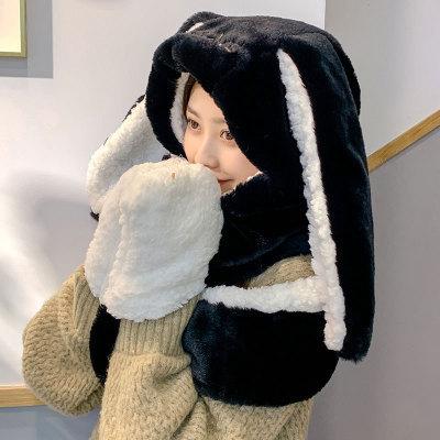 3 in 1 Fluffy Bunny Gloves Scarf Hat - 7 - Kawaii Mix