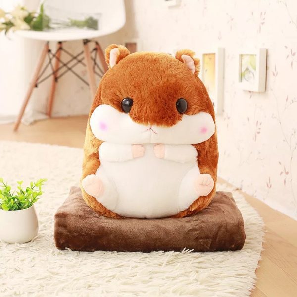 Cute Hamster plush with blanket - 2 - Kawaii Mix