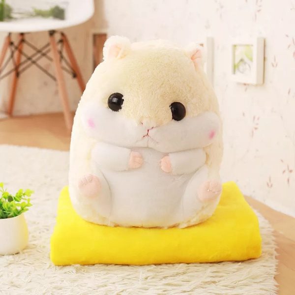 Cute Hamster plush with blanket - 7 - Kawaii Mix
