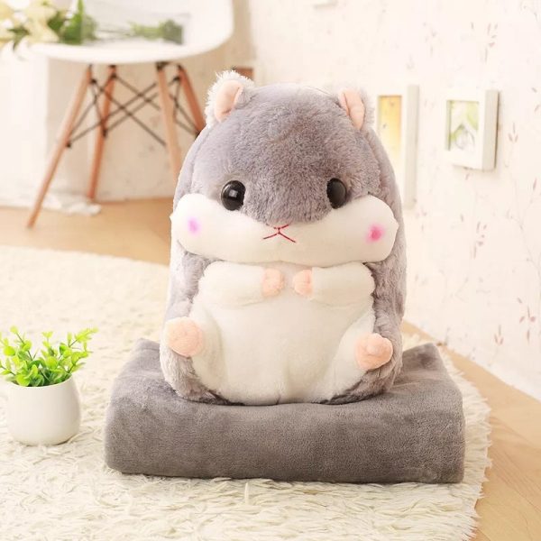 Cute Hamster plush with blanket - 5 - Kawaii Mix