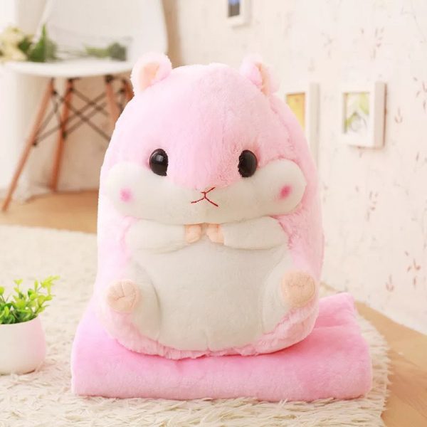 Cute Hamster plush with blanket - 6 - Kawaii Mix