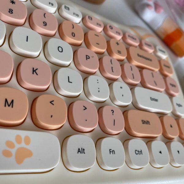 Kawaii Cat Wireless Keyboard & Mouse Set - 4 - Kawaii Mix