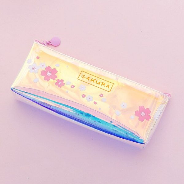 Laser Sakura Pencil Case - 3 - Kawaii Mix