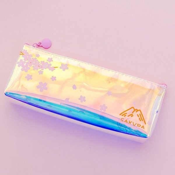 Laser Sakura Pencil Case - 4 - Kawaii Mix