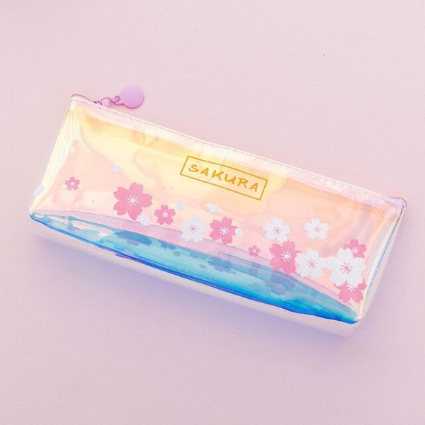 Laser Sakura Pencil Case - 5 - Kawaii Mix