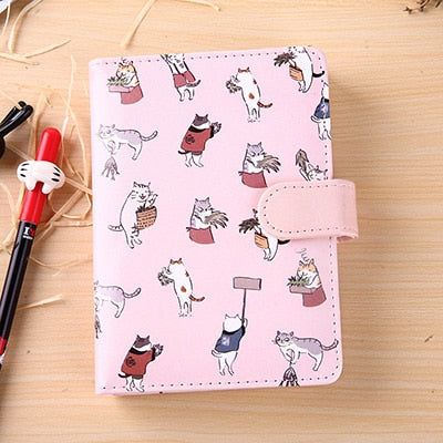 Cute Kawaii Cat Leather Notebook - 5 - Kawaii Mix