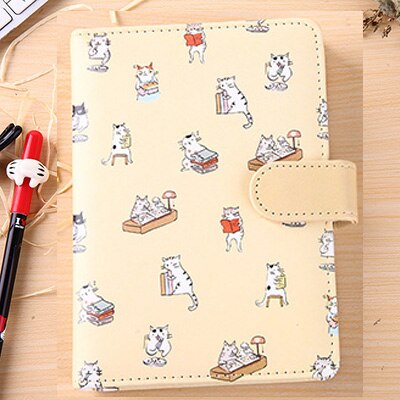 Cute Kawaii Cat Leather Notebook - 7 - Kawaii Mix