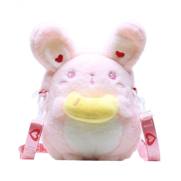 Fluffy Bunny Messenger Bag - 1 - Kawaii Mix