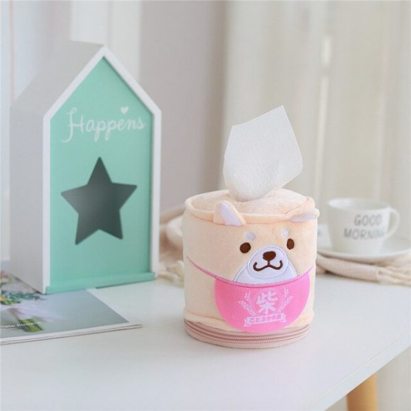 Kawaii Shiba Inu Home & Bathroom Plush Tissue Case Box - 5 - Kawaii Mix