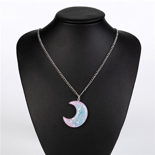 Pastel Moon Necklace - 2 - Kawaii Mix