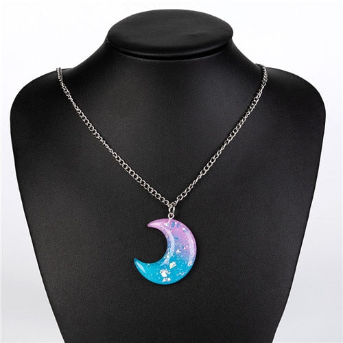 Pastel Moon Necklace - 1 - Kawaii Mix