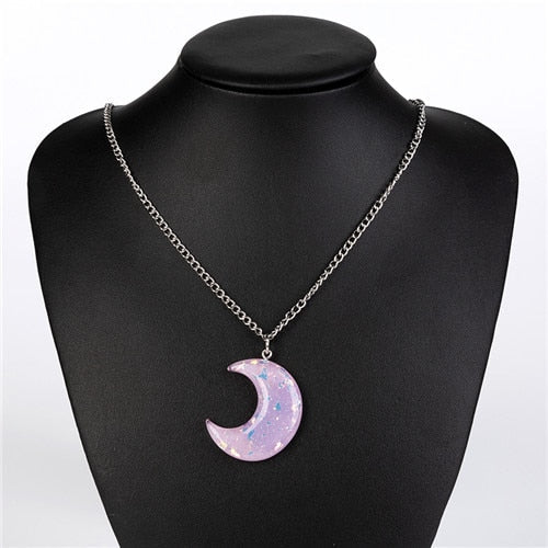 Pastel Moon Necklace - 3 - Kawaii Mix