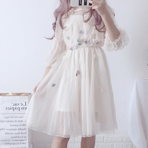 Phillipa Fairy Dreams Lace Dress One Size - 5 - Kawaii Mix