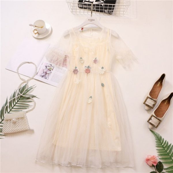 Phillipa Fairy Dreams Lace Dress One Size - 4 - Kawaii Mix