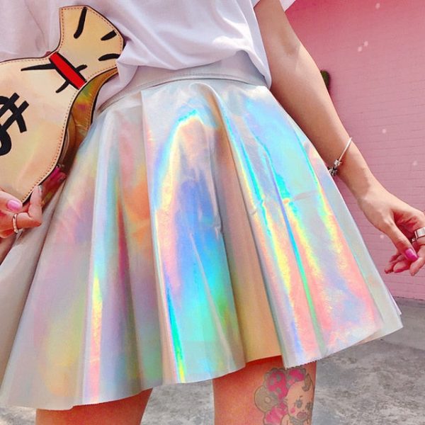 Harajuku Holographic Mini Skirt - 7 - Kawaii Mix