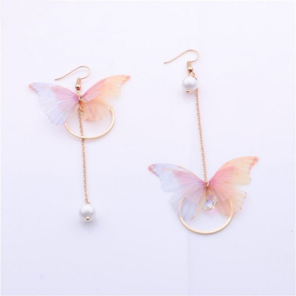 Pastel Butterfly Earrings - 2 - Kawaii Mix