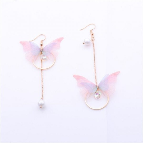 Pastel Butterfly Earrings - 5 - Kawaii Mix