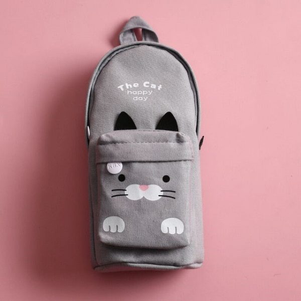 Happy Day Cat Backpack Pencil Case - 5 - Kawaii Mix