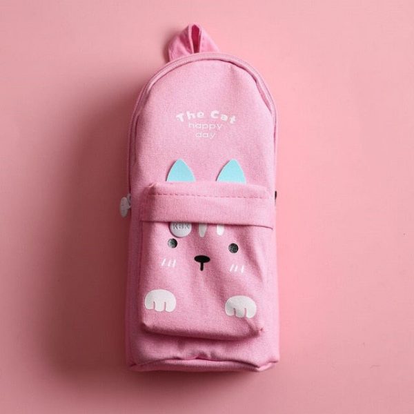 Happy Day Cat Backpack Pencil Case - 2 - Kawaii Mix