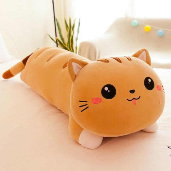 50/130cm Bed Cuddle Kitty Cat Plushie - 2 - Kawaii Mix