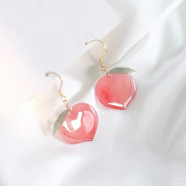Peach Candy Earrings - 1 - Kawaii Mix