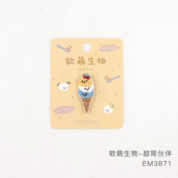 1pc Cute Food Embroidery Patches - 5 - Kawaii Mix