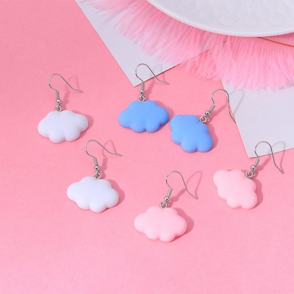 Mono Cloud Earrings - 1 - Kawaii Mix