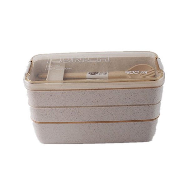 Pastel Wheat Straw Lunch Box 3 Layers - 5 - Kawaii Mix