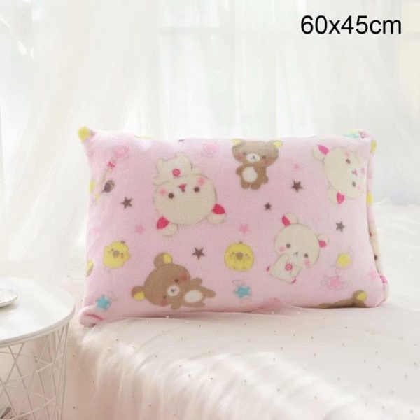 Kawaii Bear Flannel Blanket / Pillow Case - 8 - Kawaii Mix