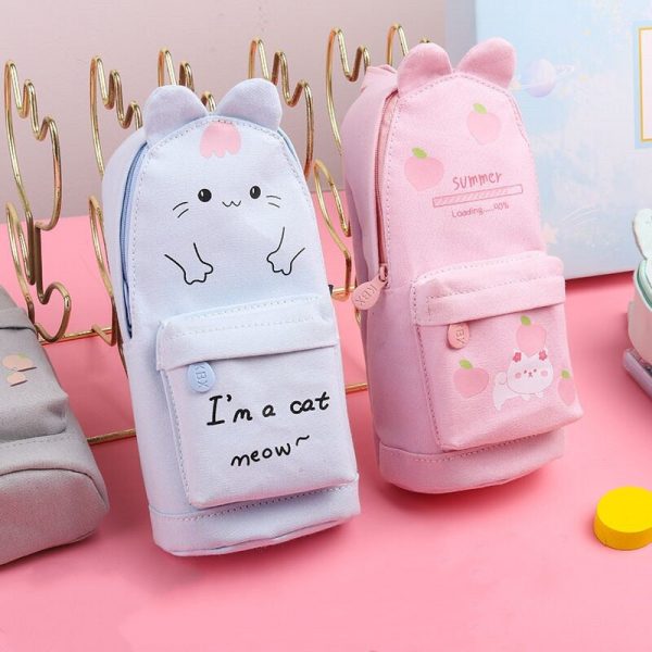 Happy Day Cat Backpack Pencil Case - 1 - Kawaii Mix