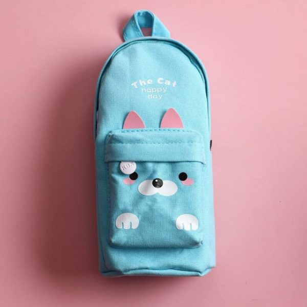 Happy Day Cat Backpack Pencil Case - 7 - Kawaii Mix