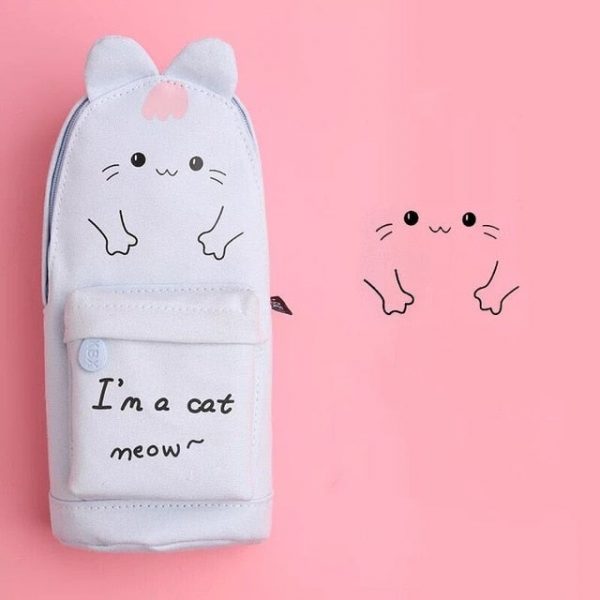 Happy Day Cat Backpack Pencil Case - 8 - Kawaii Mix