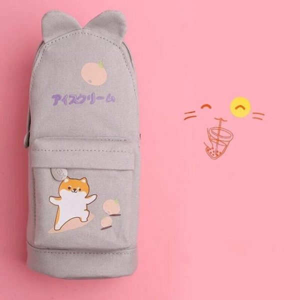 Happy Day Cat Backpack Pencil Case - 3 - Kawaii Mix