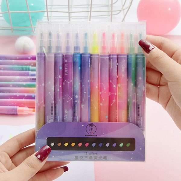 12pcs/set Double Tipped Constellation Markers - 1 - Kawaii Mix
