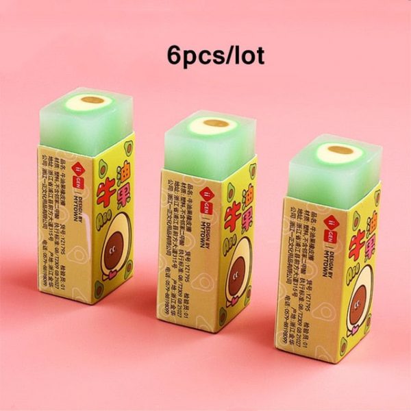 6pcs Kawaii Fruity Sakura Erasers - 14 - Kawaii Mix