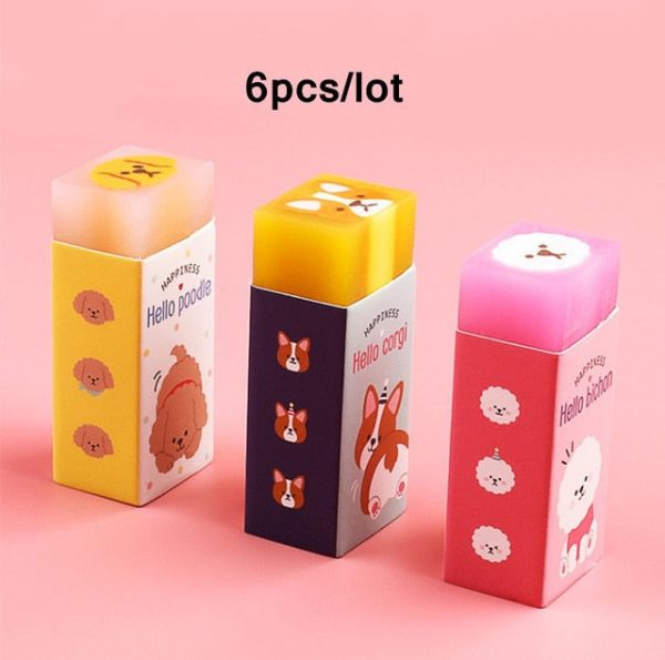 6pcs Kawaii Fruity Sakura Erasers - 13 - Kawaii Mix